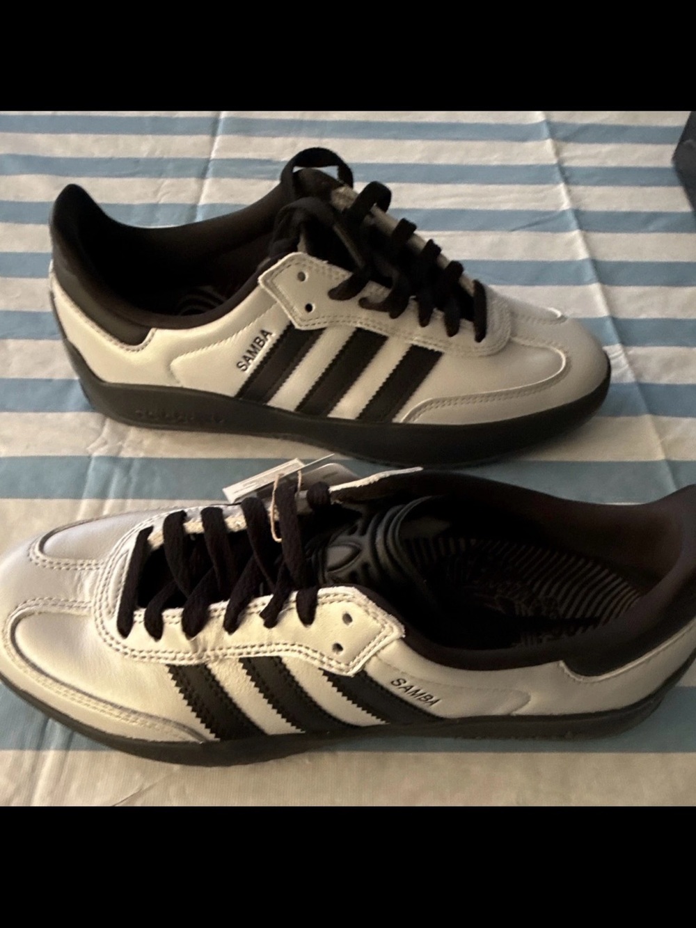 Adidas Puig Samba Silver Metallic Black Sneakers - Men’s 7 / Women’s 8